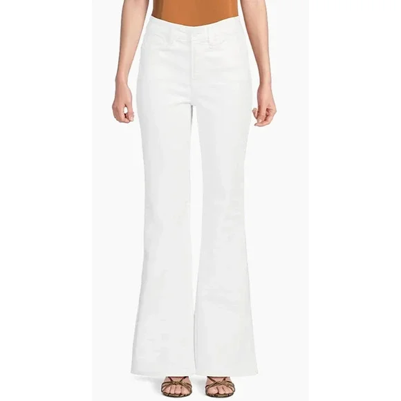$149 Good American GOOD LEGS FLARE Jeans | Sz 10 / 30, White NWT - Picture 1 of 8